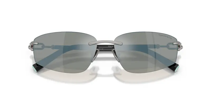 Unisex TF3114 600325 Occhiali da sole Metallo Grigio Grigio Geometrica Specchiate miniatura 2