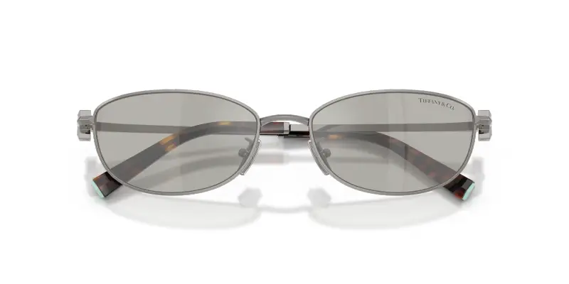 Unisex TF3115 60036G Occhiali da sole Acciaio Grigio Grigio Rotonda Specchiate miniatura 2