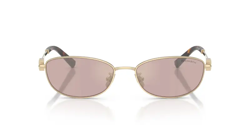 Unisex TF3115 6189VS Occhiali da sole Acciaio Oro Viola Rotonda Normale Specchiato miniatura 3