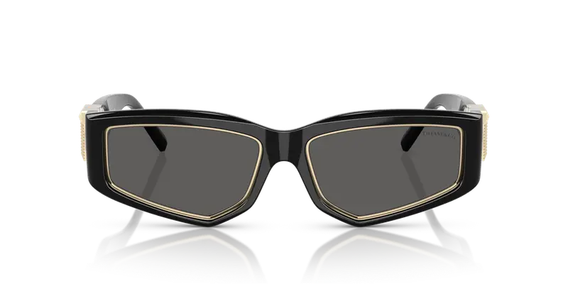 Tiffany Unisex TF4234U 8001S4 Occhiali da sole Iniettato Nero Grigio Geometrica Normale miniatura 2