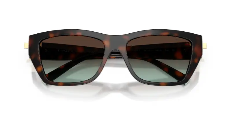 Unisex Tiffany TF4255U 80155D Occhiali da sole Iniettato Tartaruga Marrone Squadrata Normale Sfumato miniatura 2