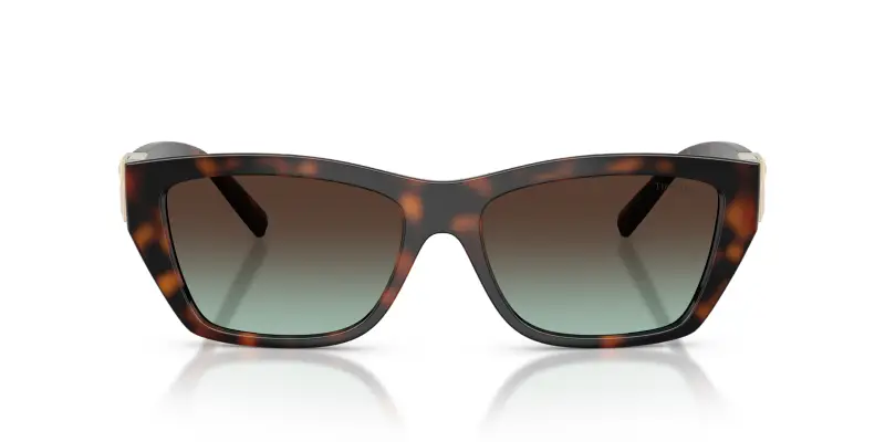 Unisex Tiffany TF4255U 80155D Occhiali da sole Iniettato Tartaruga Marrone Squadrata Normale Sfumato miniatura 3