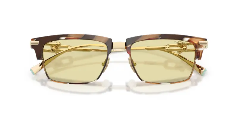 Unisex Tiffany TF4262K 845485 Occhiali da sole Acetato Marrone Marrone Squadrata Fotocromatiche miniatura 2