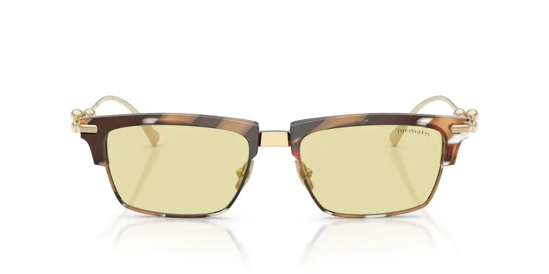 Unisex Tiffany TF4262K 845485 Occhiali da sole Acetato Marrone Marrone Squadrata Fotocromatiche miniatura 3