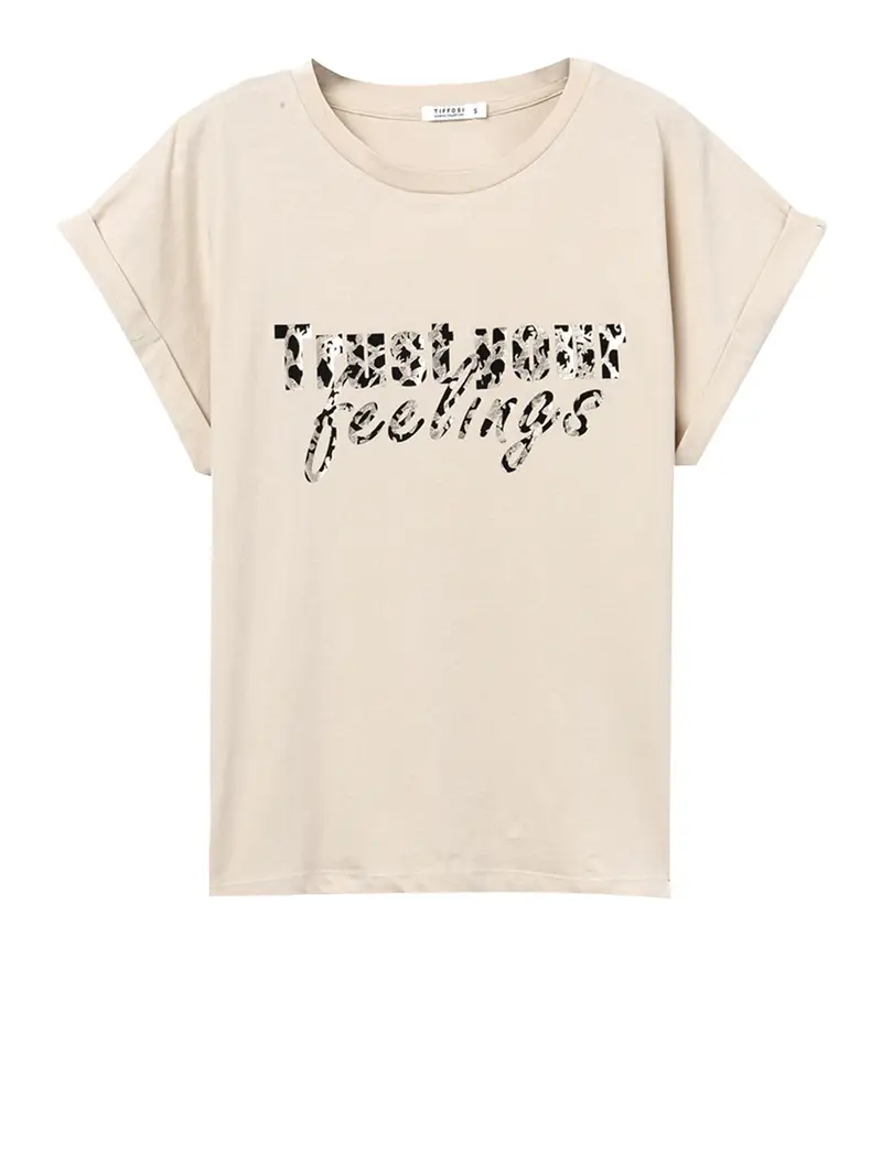 t-shirt tiffosi da donna - avorio