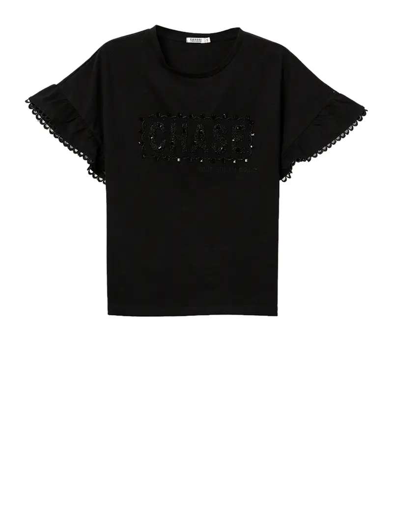 t-shirt tiffosi noemia da donna - nero