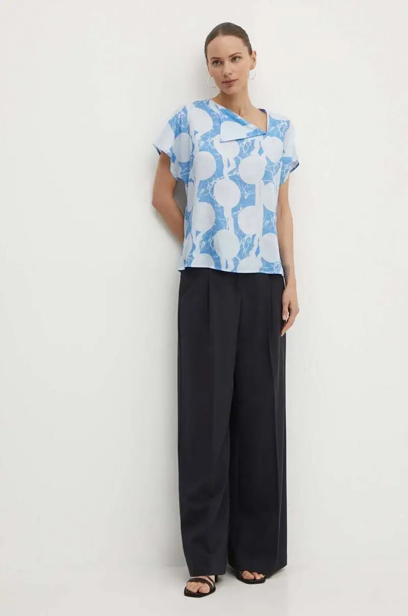 camicetta Tovan donna colore blu S72290004 miniatura 2