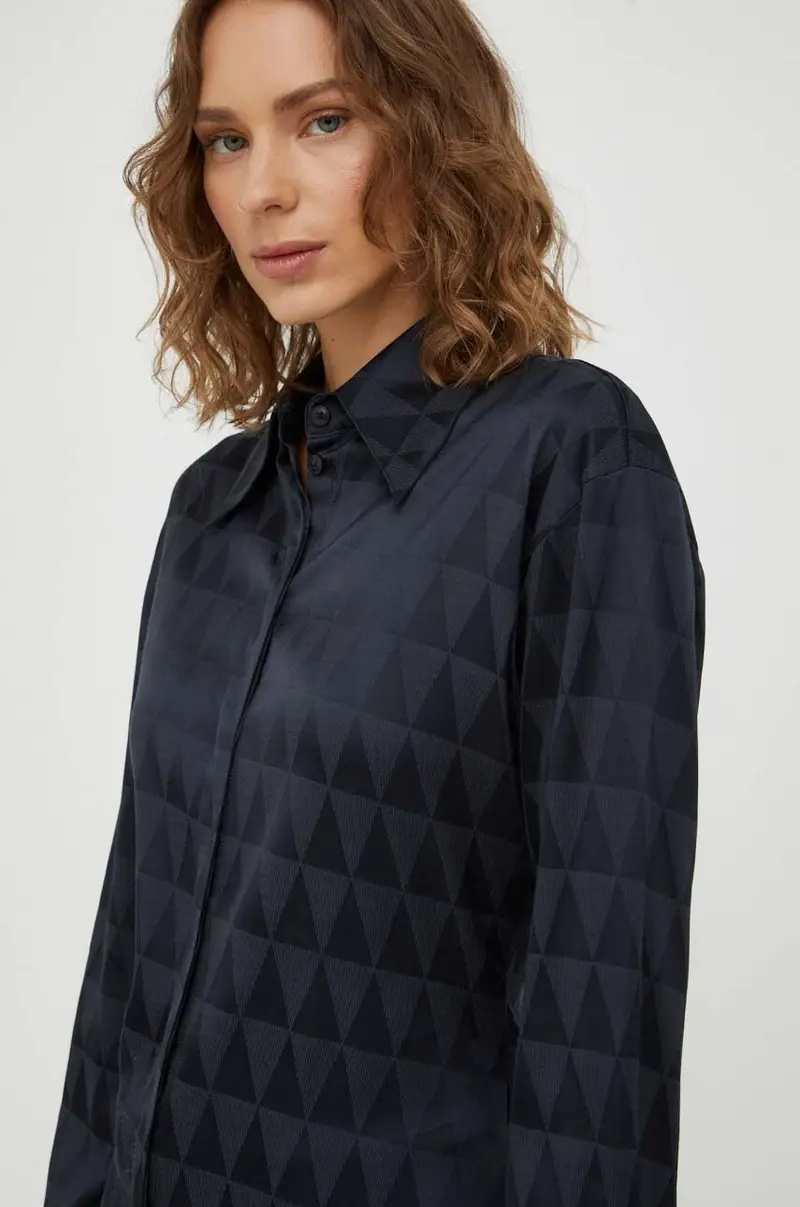 camicia donna Blu navy