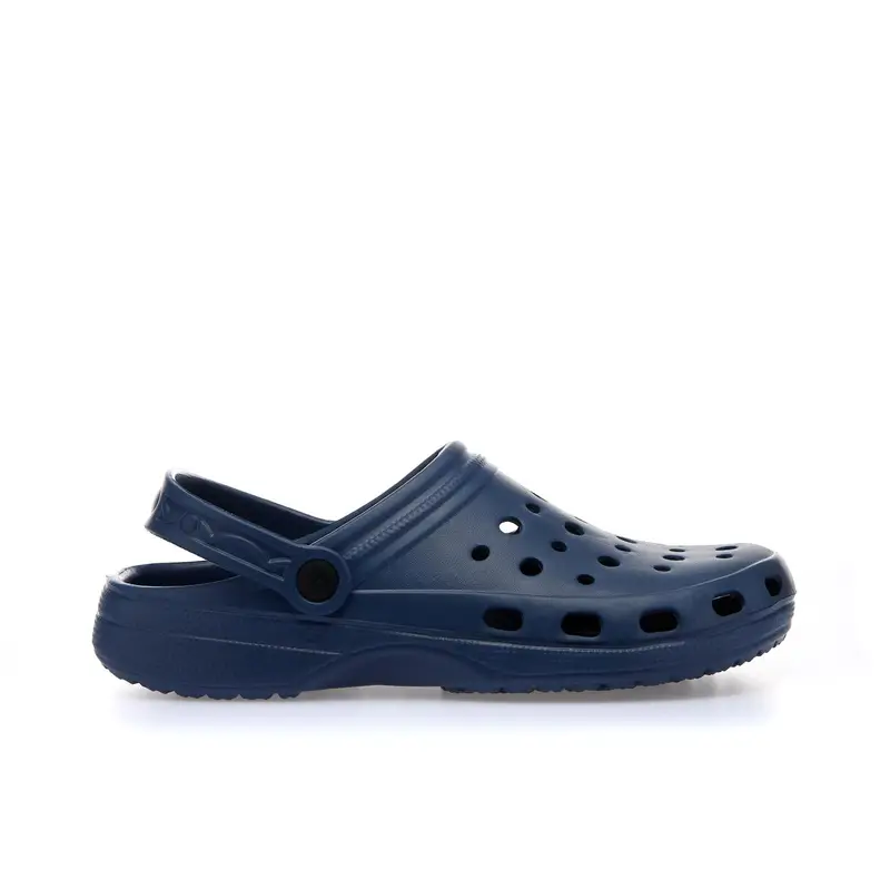 Ciabatte blu da mare in gomma modello crocs
