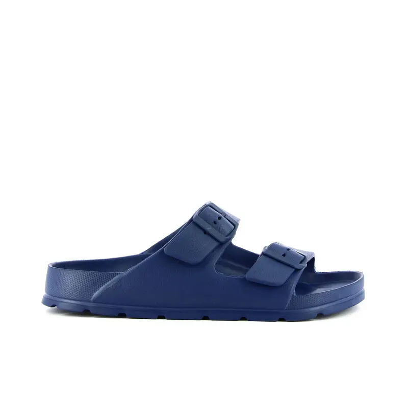 Ciabatte blu in gomma con doppia fascia