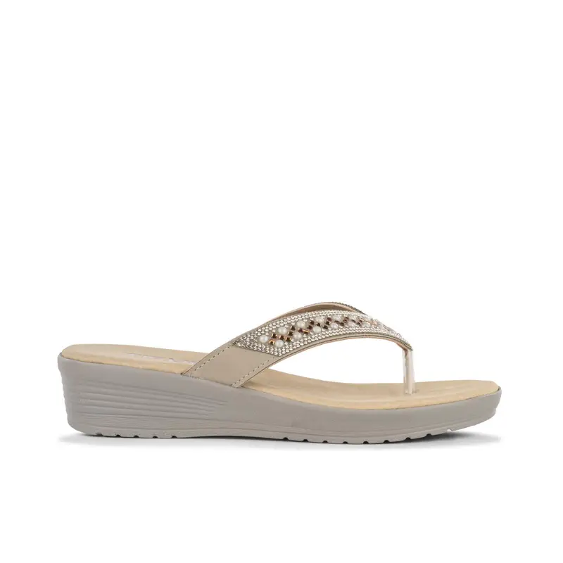 TIGLIO Ciabatte casual Donna Beige 2665635