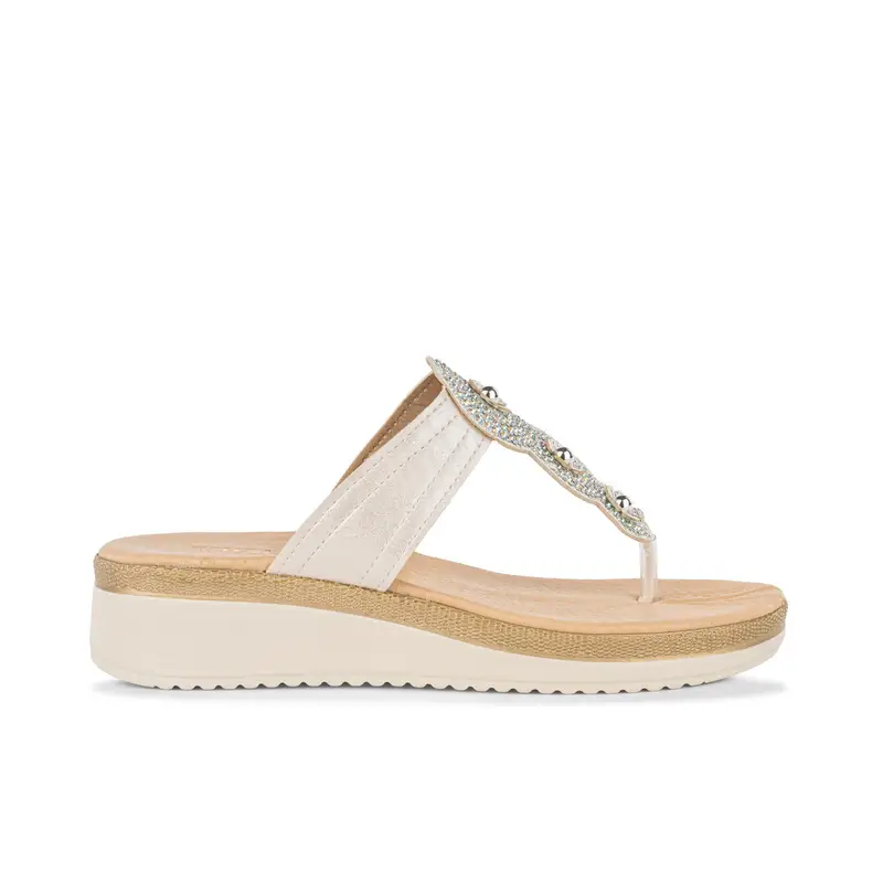 TIGLIO Ciabatte casual Donna Beige 4030374