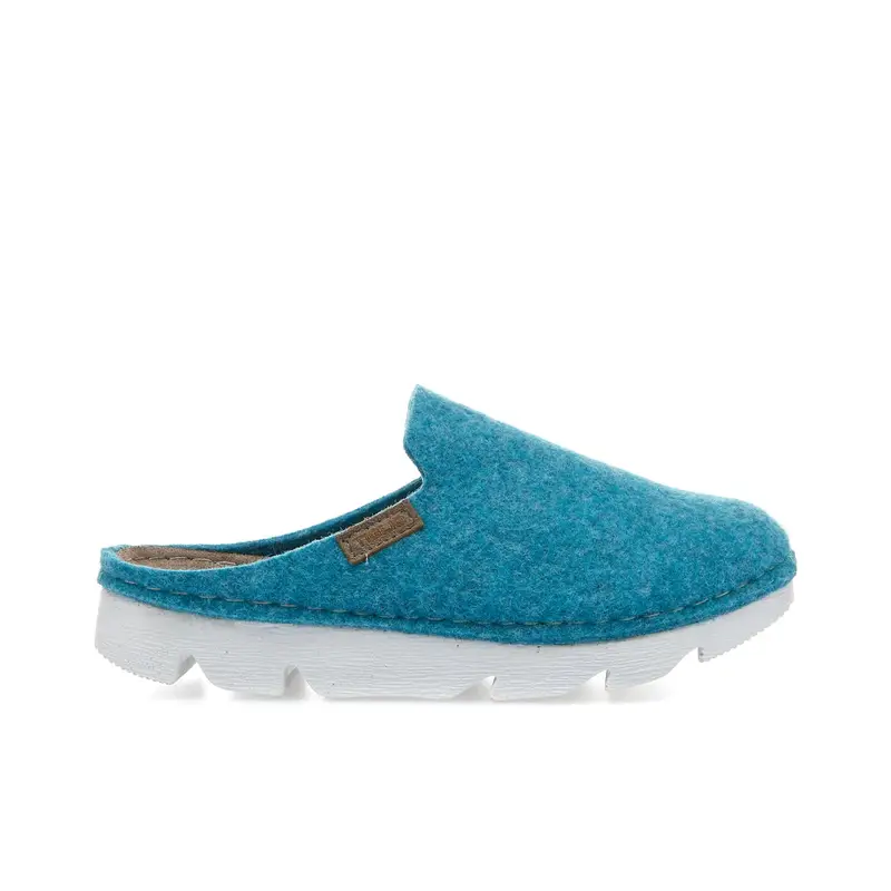 Ciabatte da casa azzurre con maxi suola