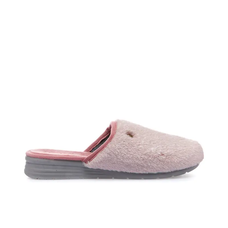 Ciabatte da casa rosa con peluche