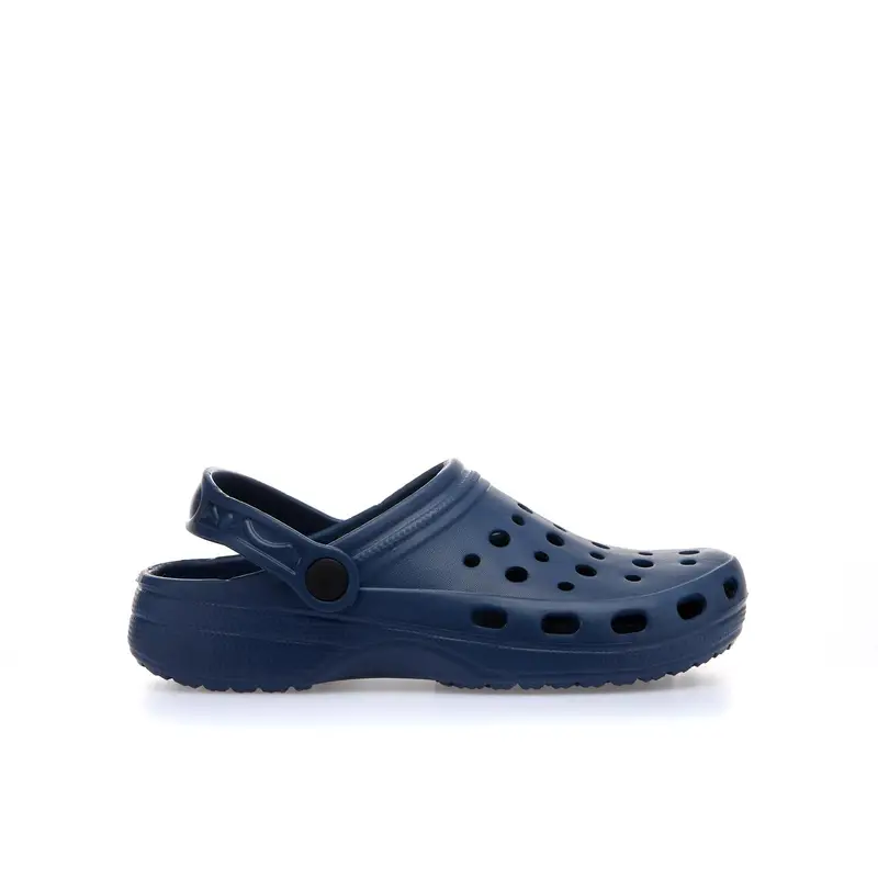 Ciabatte donna blu da mare in gomma modello crocs
