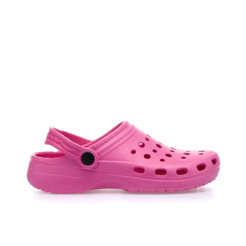 Ciabatte donna fucsia da mare in gomma modello crocs