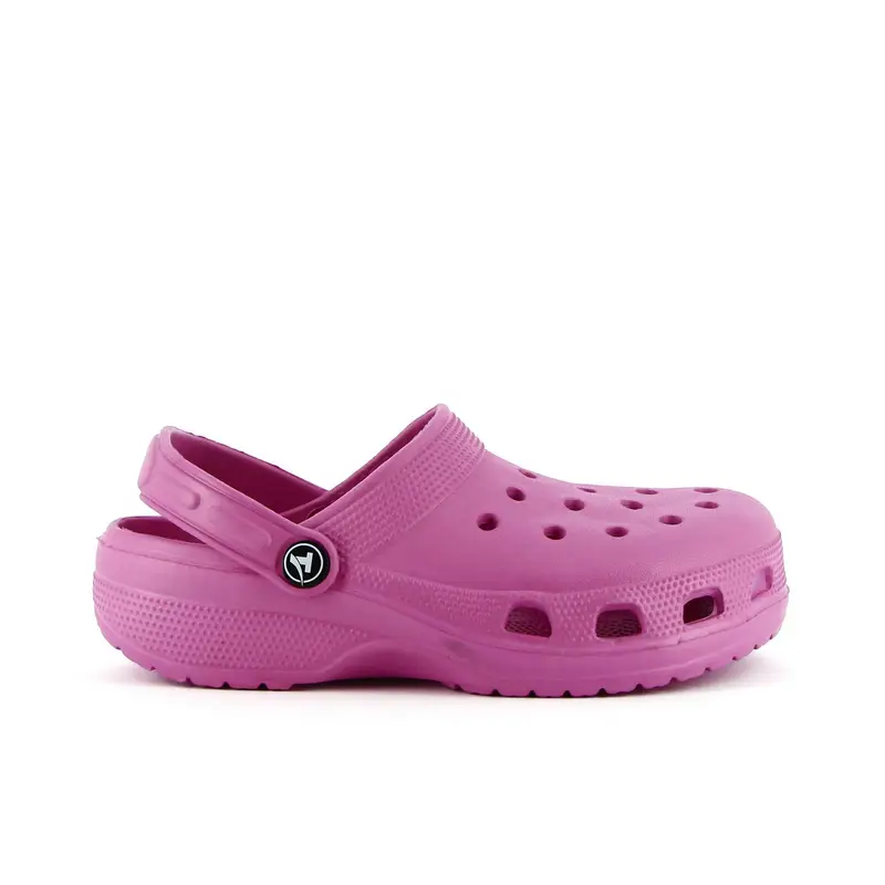 Ciabatte fucsia da mare in gomma modello crocs