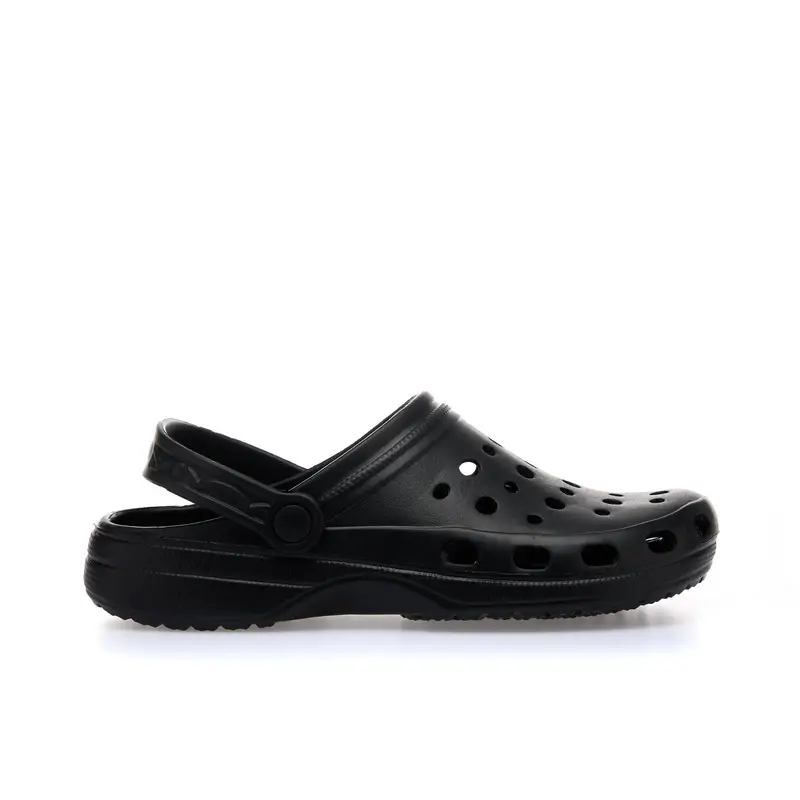 Ciabatte nere da mare in gomma modello crocs