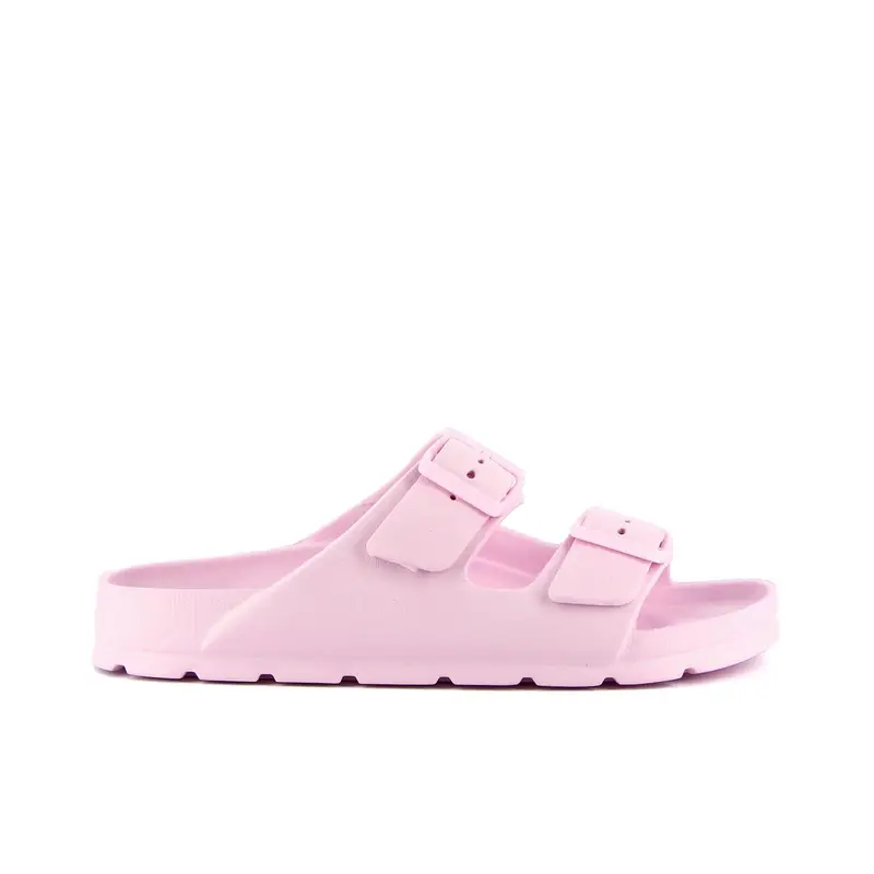 Ciabatte rosa in gomma doppia fibbia
