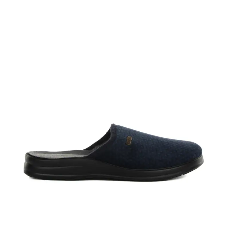 Ciabatte uomo blu da casa in tessuto