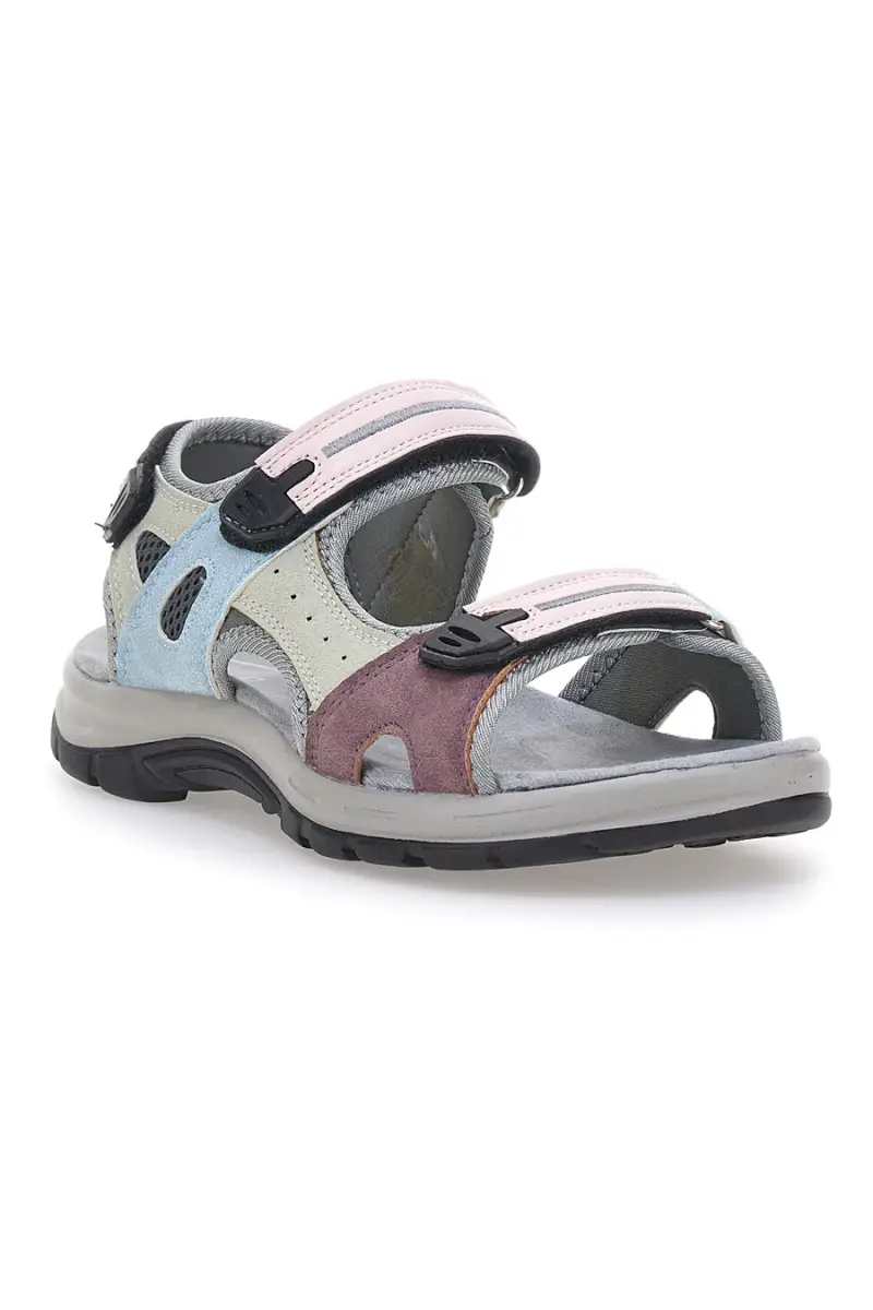 Sandali sportivi multicolor con chiusura a strappo TIGLIO 51357 [ROSA] miniatura 2