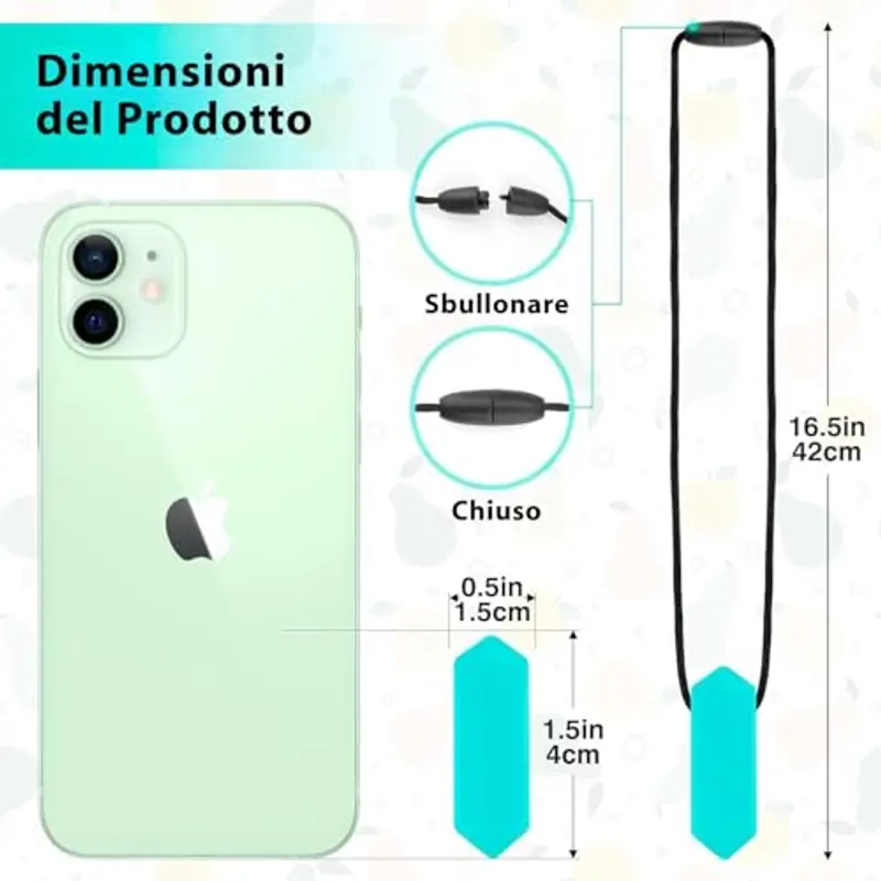 Tilcare Chew Chew Collana per Masticare il Pastello Sensoriale - Migliori Strumenti per l'Autismo - Durevoli e forti Giocattoli Masticabili in Silicone - Ciondolo per Masticare per Ragazzi e Ragazze miniatura 2