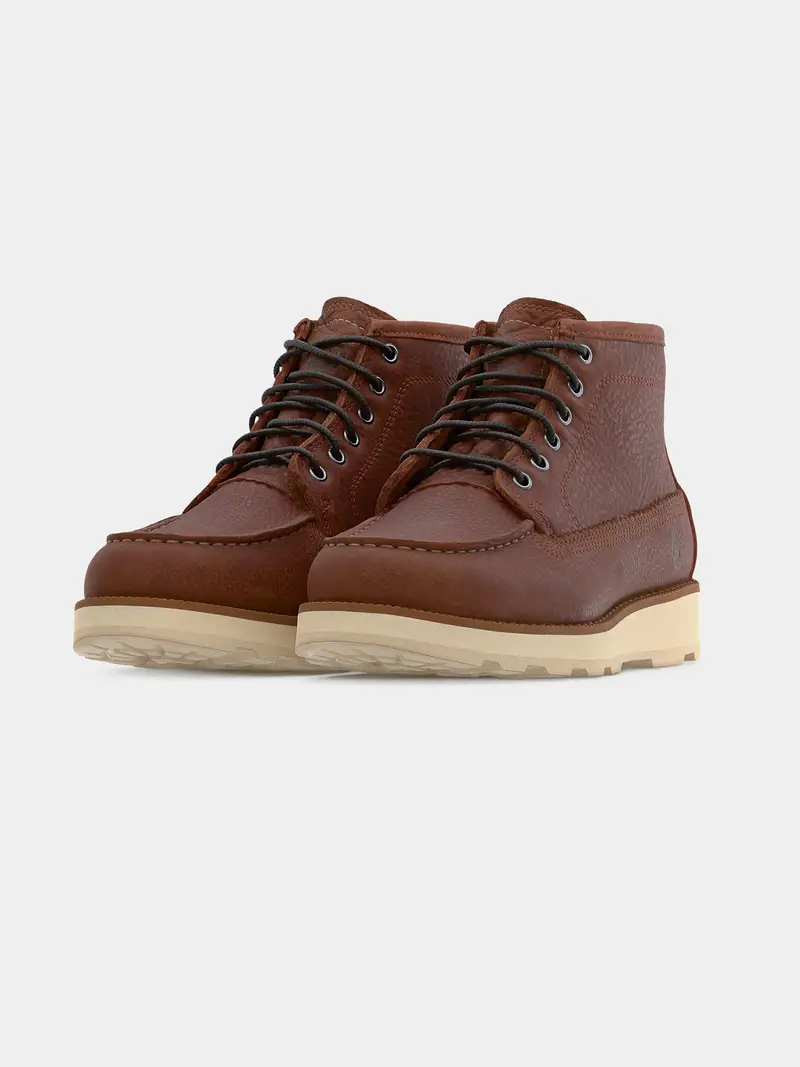 Boots stringati marrone miniatura 2