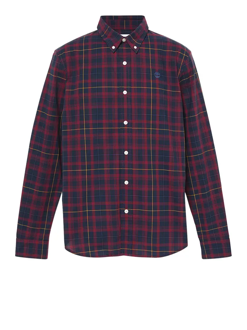 camicia casual timberland da uomo - bordeaux