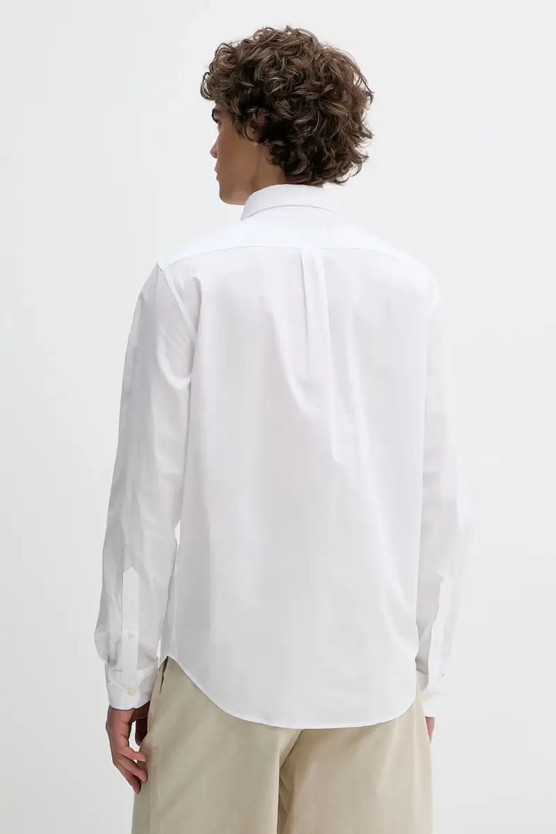 camicia in cotone colore bianco TB0A6GRH1001 miniatura 3