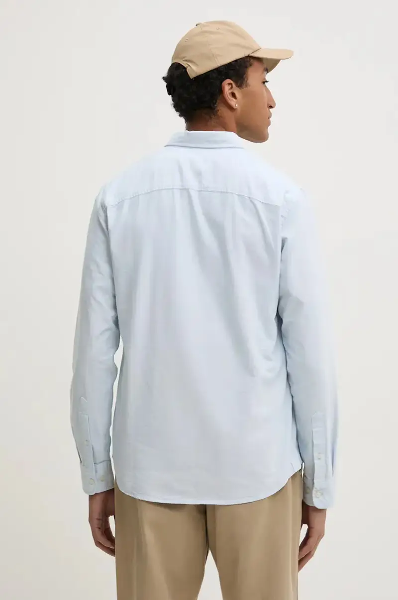 camicia in cotone uomo colore blu TB0A6GPNB021 miniatura 3