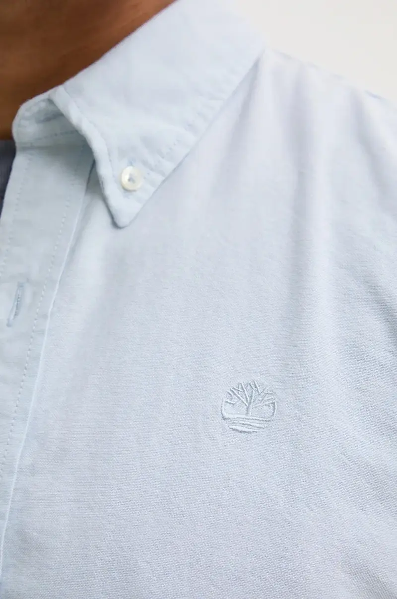 camicia in cotone uomo colore blu TB0A6GPNB021 miniatura 5