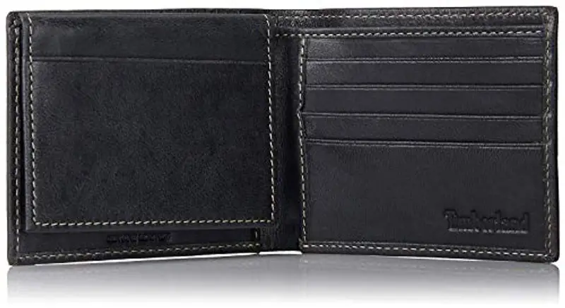 Timberland D01387/08 Uomo Nero nuvoloso Portafoglio Passcase Bifold miniatura 2