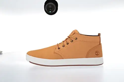 Timberland Davis Square Fabric and Leather Chukka Stivali Uomo, Marrone (Wheat Nubuck), 43 EU miniatura 2