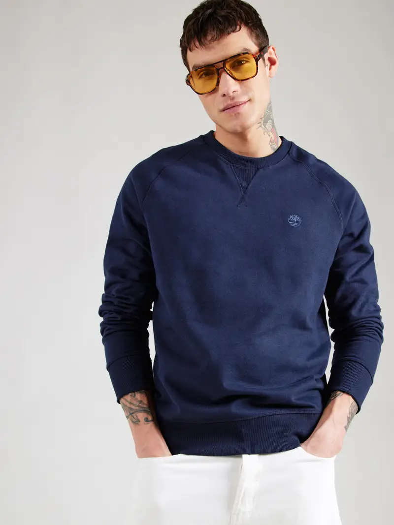 Felpa blu scuro miniatura 2