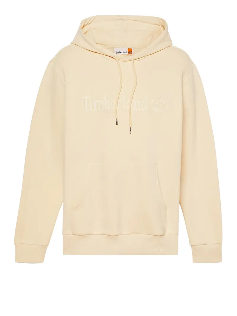 felpa cappuccio timberland da uomo - avorio