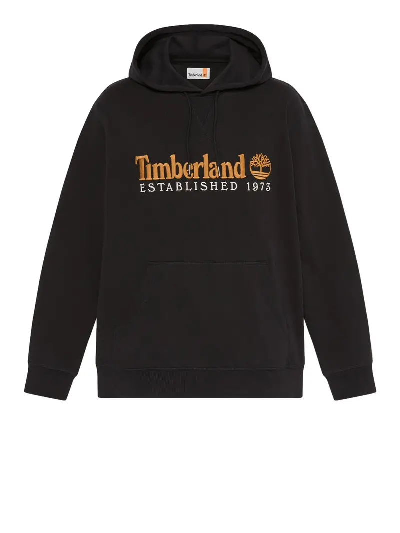 felpa cappuccio timberland da uomo - nero