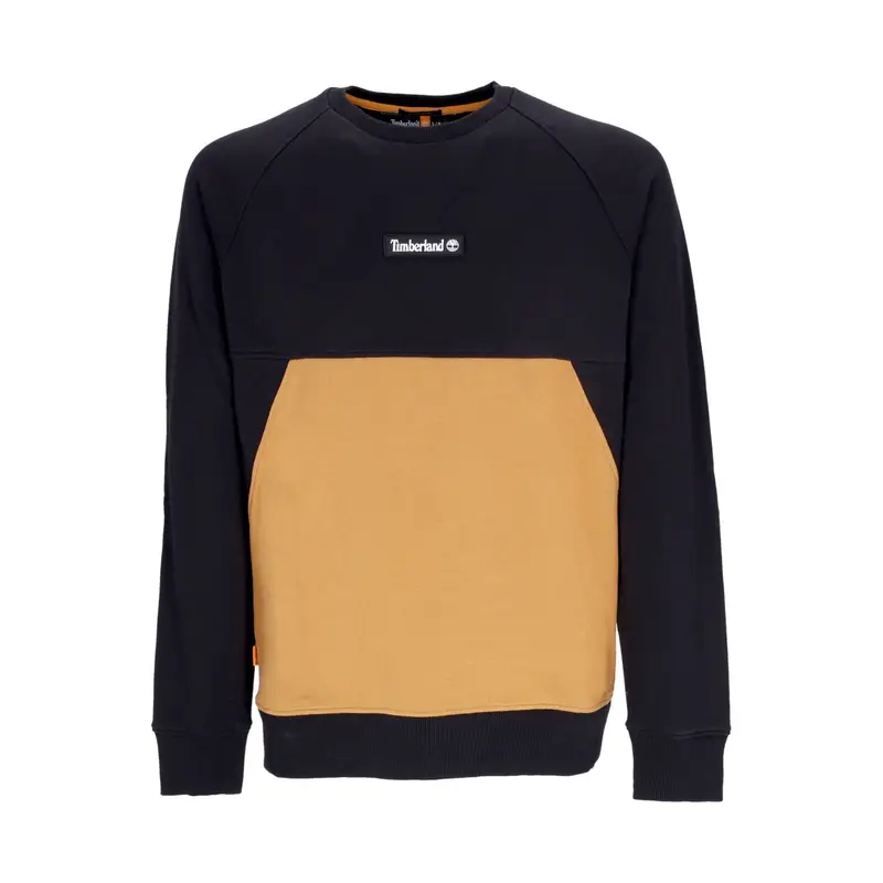 Felpa Girocollo Uomo Cut& Sew Crewneck Black/wheat Boot