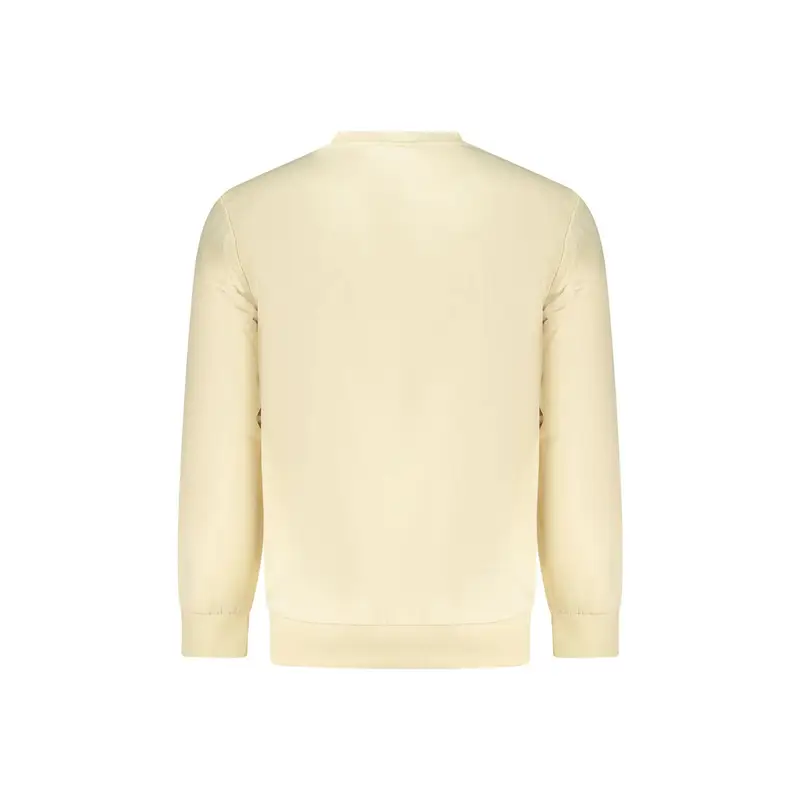 Felpa Maniche Lunghe Uomo Beige Stampa Logo miniatura 2