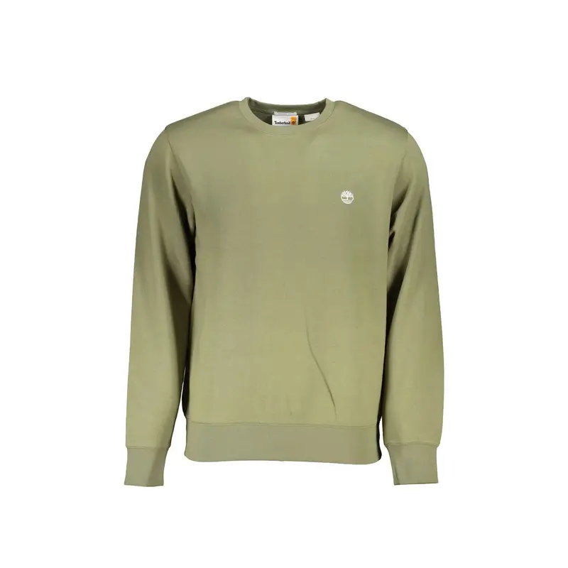 Felpa Maniche Lunghe Uomo Verde Ricamo