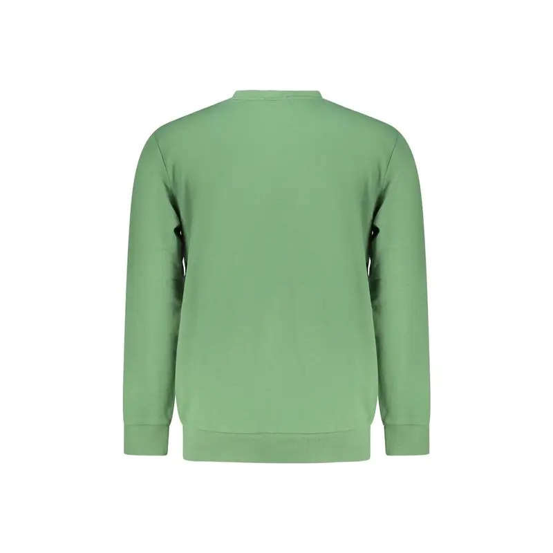 Felpa Maniche Lunghe Uomo Verde Stampa Logo miniatura 2