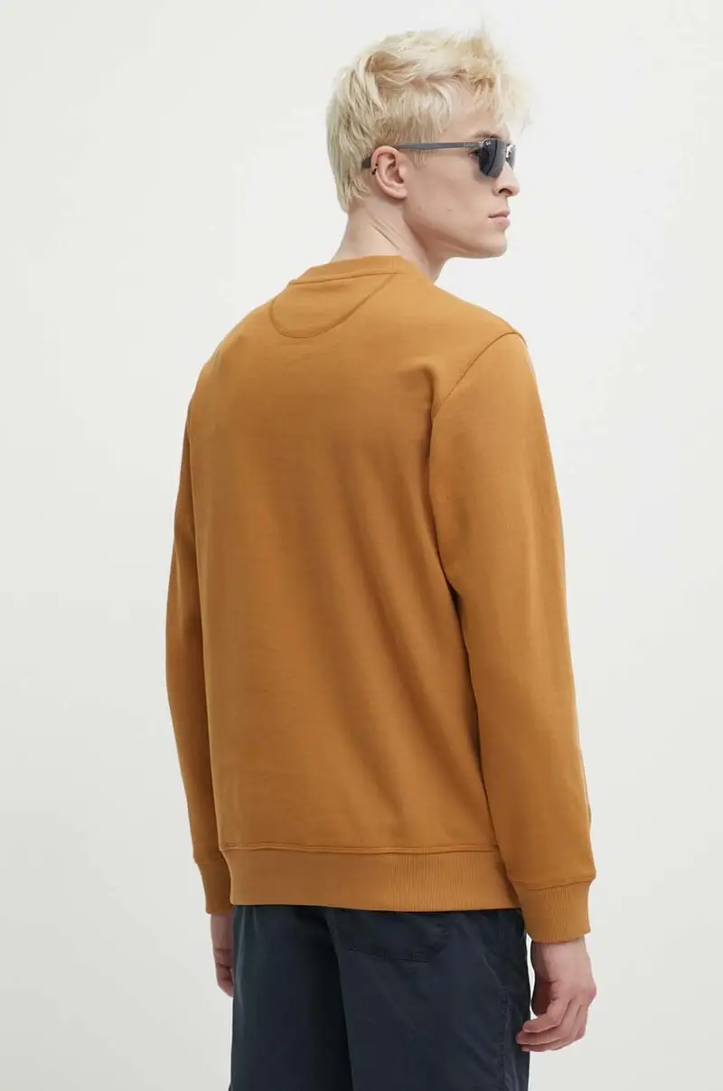 felpa uomo colore marrone con applicazione TB0A2FEQP471 miniatura 3