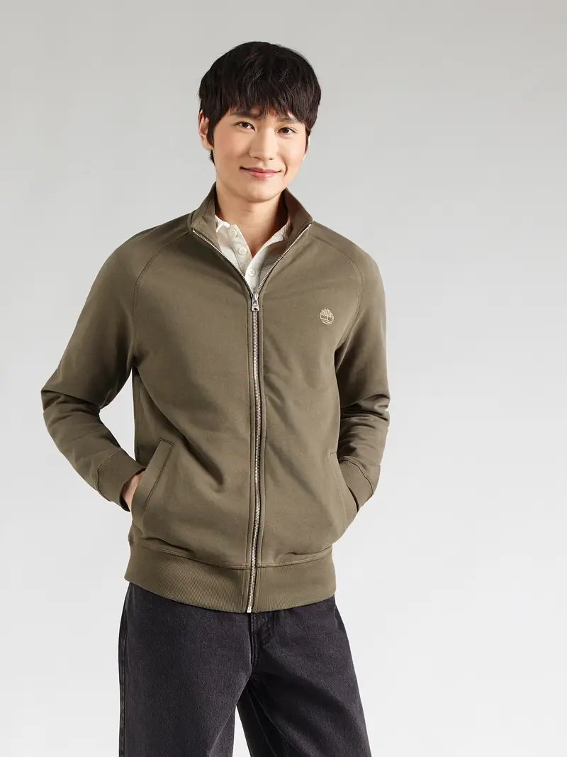 Giacca di felpa cachi miniatura 3