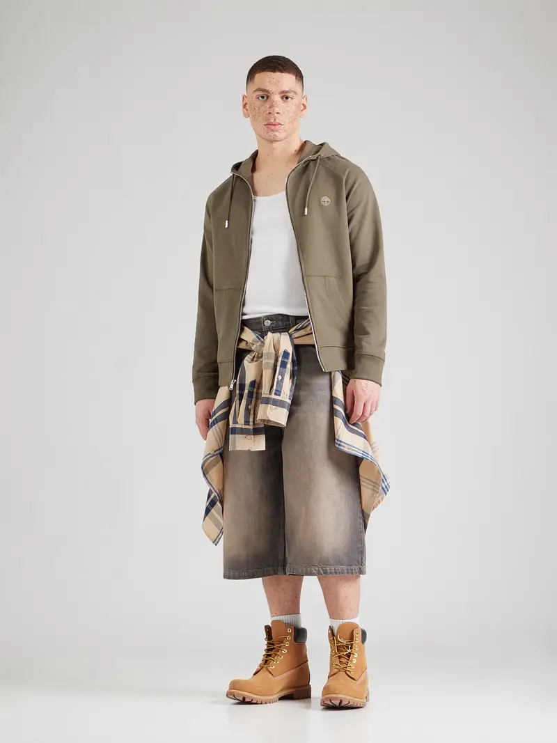 Giacca di felpa oliva miniatura 2