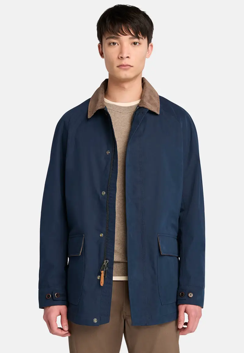 Giacca di mezza stagione beige / blu scuro miniatura 2