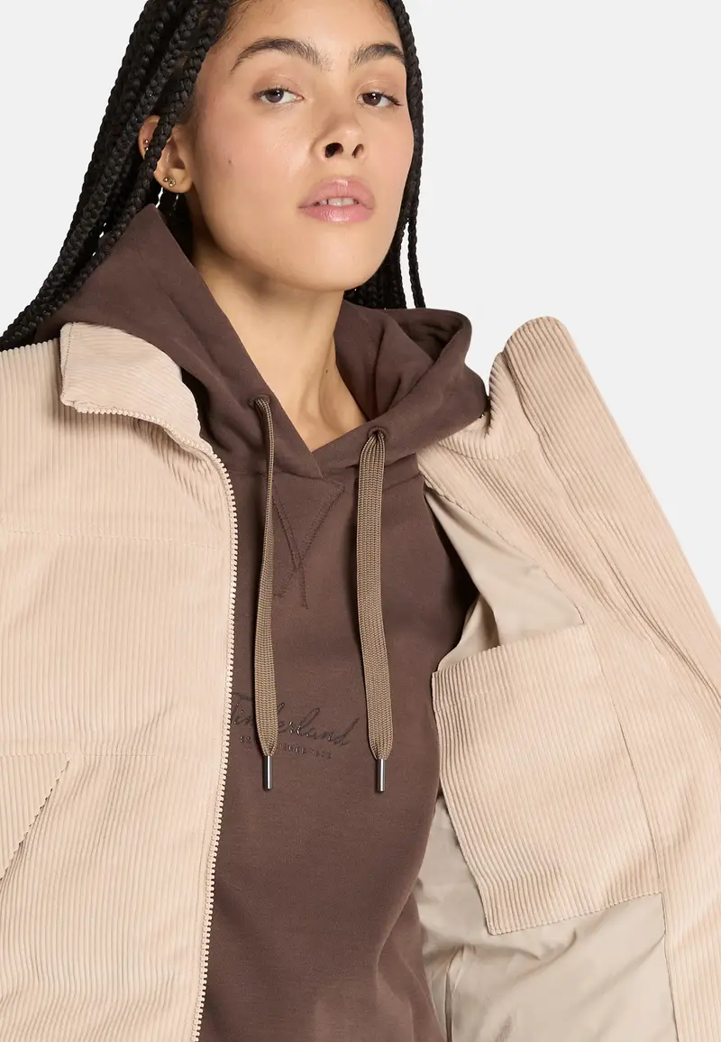 Giacca di mezza stagione beige chiaro miniatura 3