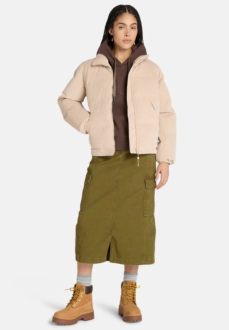 Giacca di mezza stagione beige chiaro