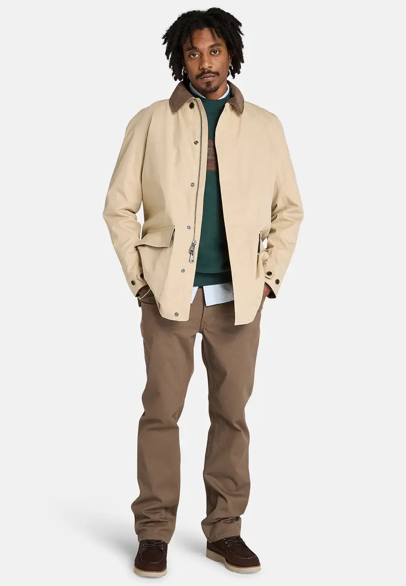 Giacca di mezza stagione écru / marrone Écru miniatura 3