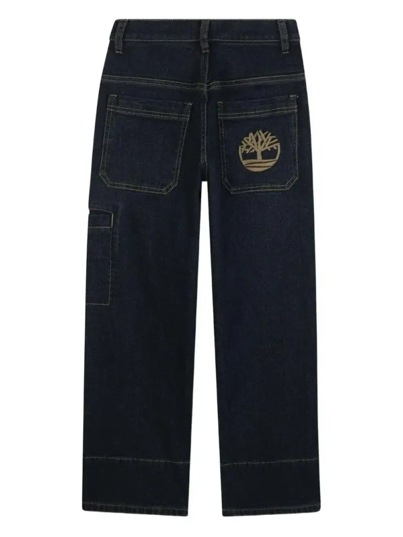 Timberland Kids Pantaloni Denim Scuro Bambino miniatura 2