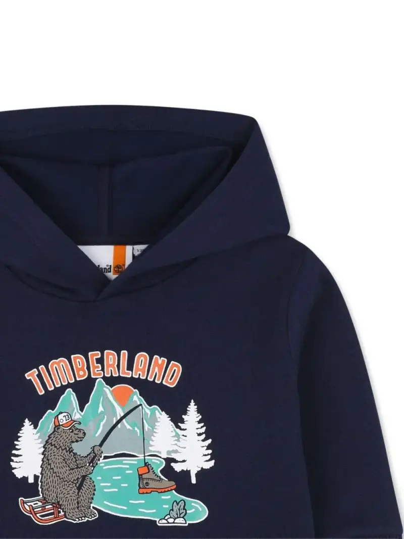 Timberland Kids Felpa Bambino Blu miniatura 3