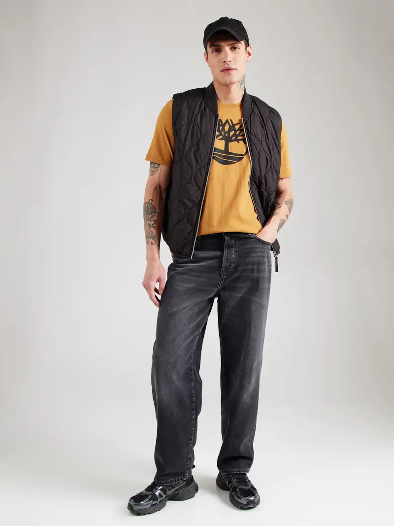 Maglietta caramello / marrone chiaro / marrone scuro miniatura 3